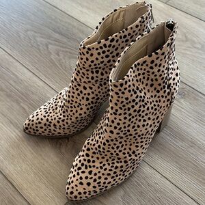 Leopard Print Ankle Boots